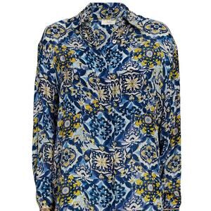 CHUFY Pia Capri Button-Down Shirt XS